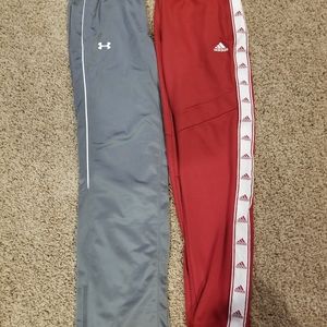 Adidas and Under armor Sweat pants
